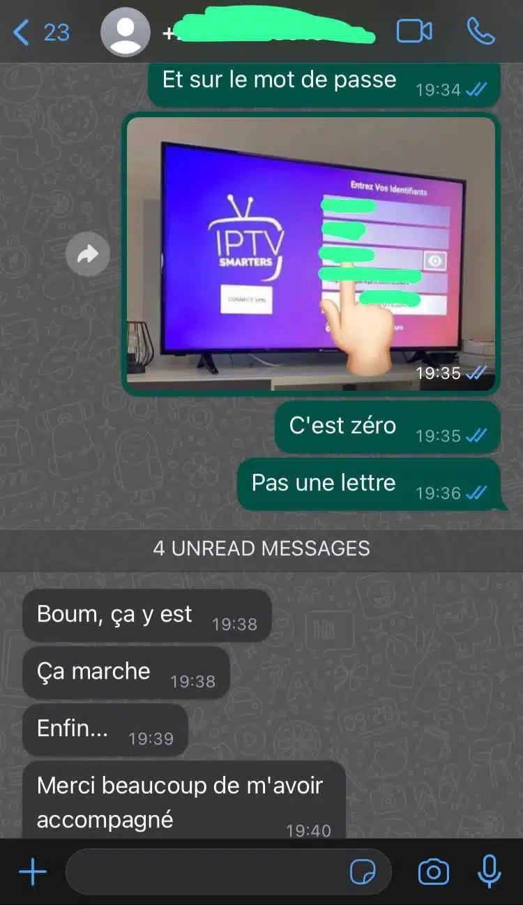Témoignage client WhatsApp 5